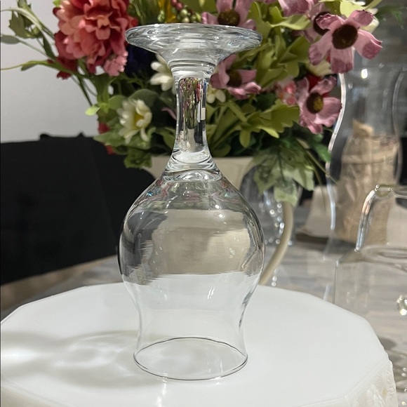 12 set Libbey Tulip Wine/Water Clear Goblet Vintage 7 Inch Height Set of 12 $25 - Picture 5 of 5